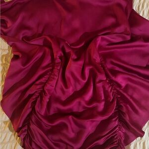 Jonathan Simkhai Magenta Satin Dress